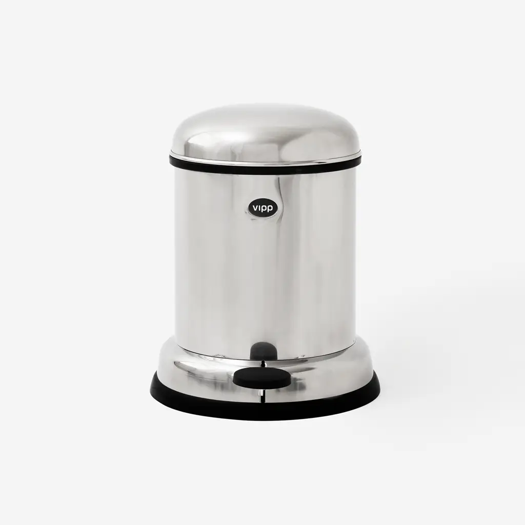 Vipp Pedal Bin 8 L / 2 Gal, Stainless steel