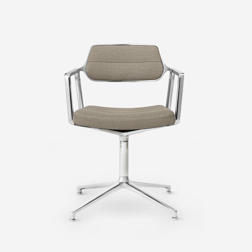 Vipp Swivel Chair | 453 - vipp453 - Dark Sand textile, Gliders