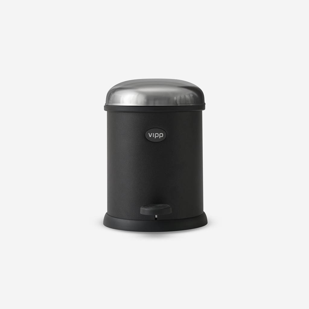 Vipp Pedal Bin 3 L / 0.8 Gal - vipp12 - Black