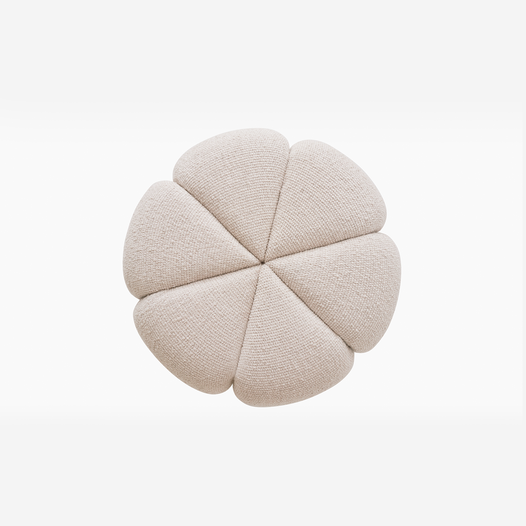 Vipp Pouf - vipp655 - Wavy Off white/light grey