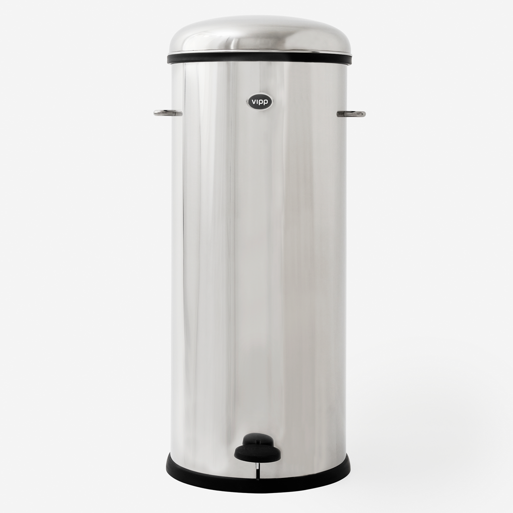 Vipp Pedal Bin 30 L / 8 Gal - vipp17 - Stainless steel