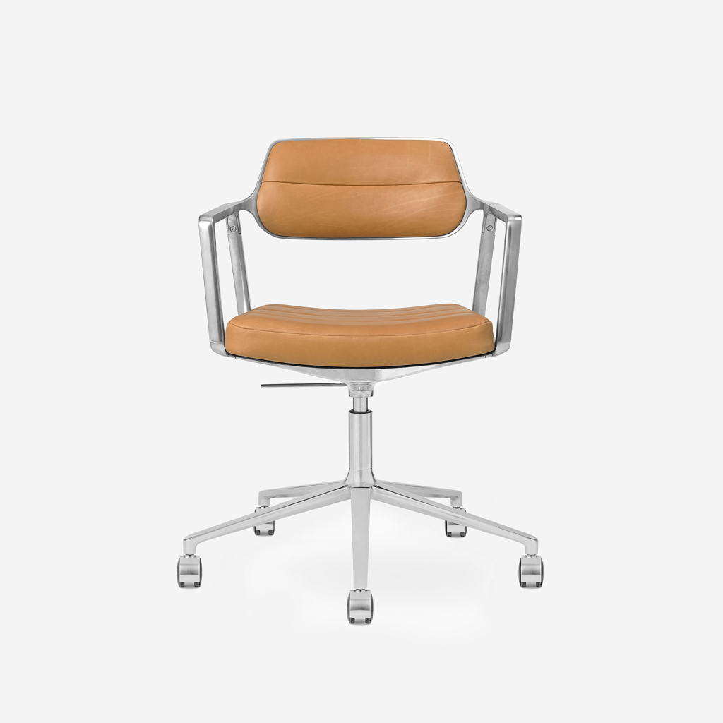 Vipp Swivel Chair | 453+ - vipp453+ - Camel, Castors