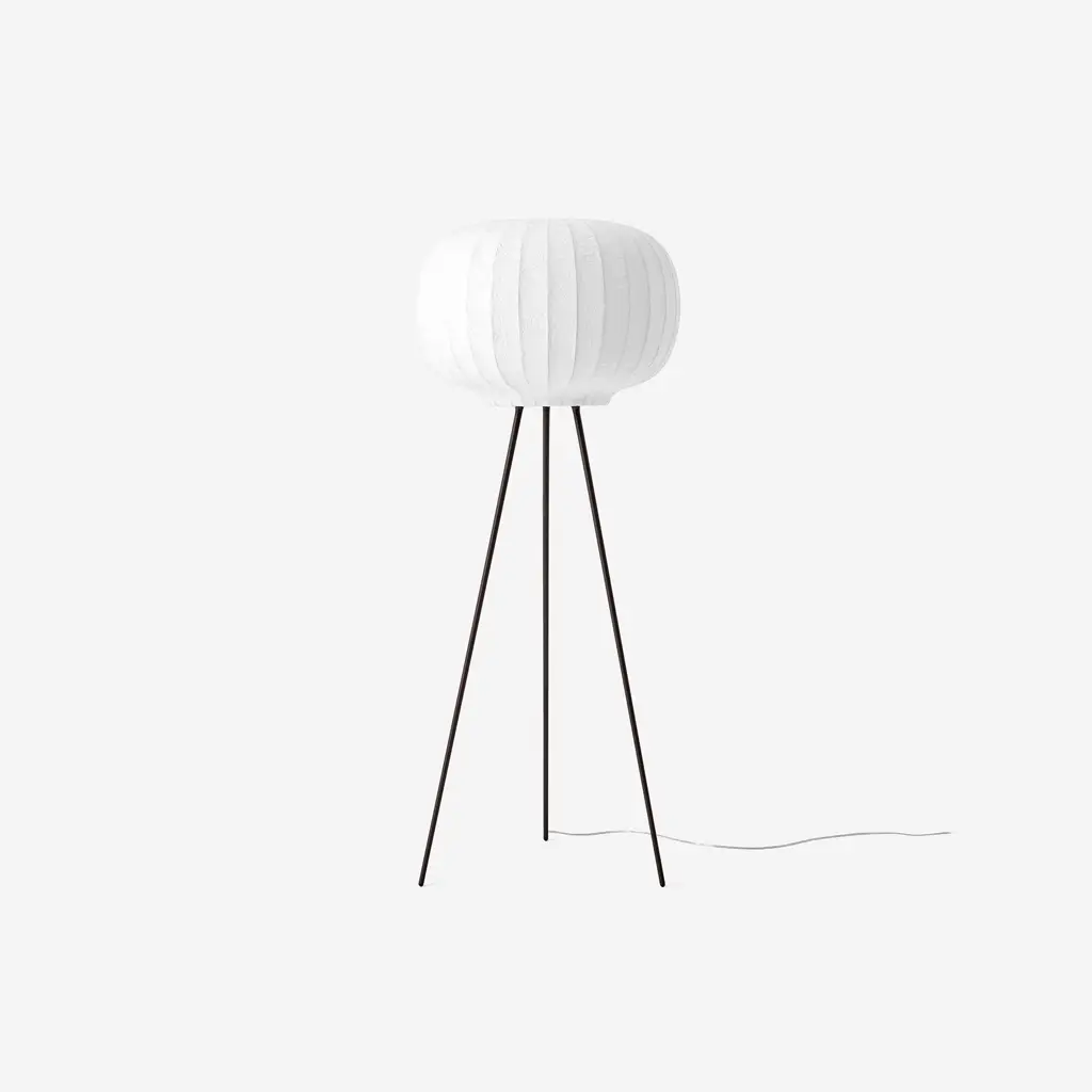 Vipp Paper Floor Lamp, Dark Oak