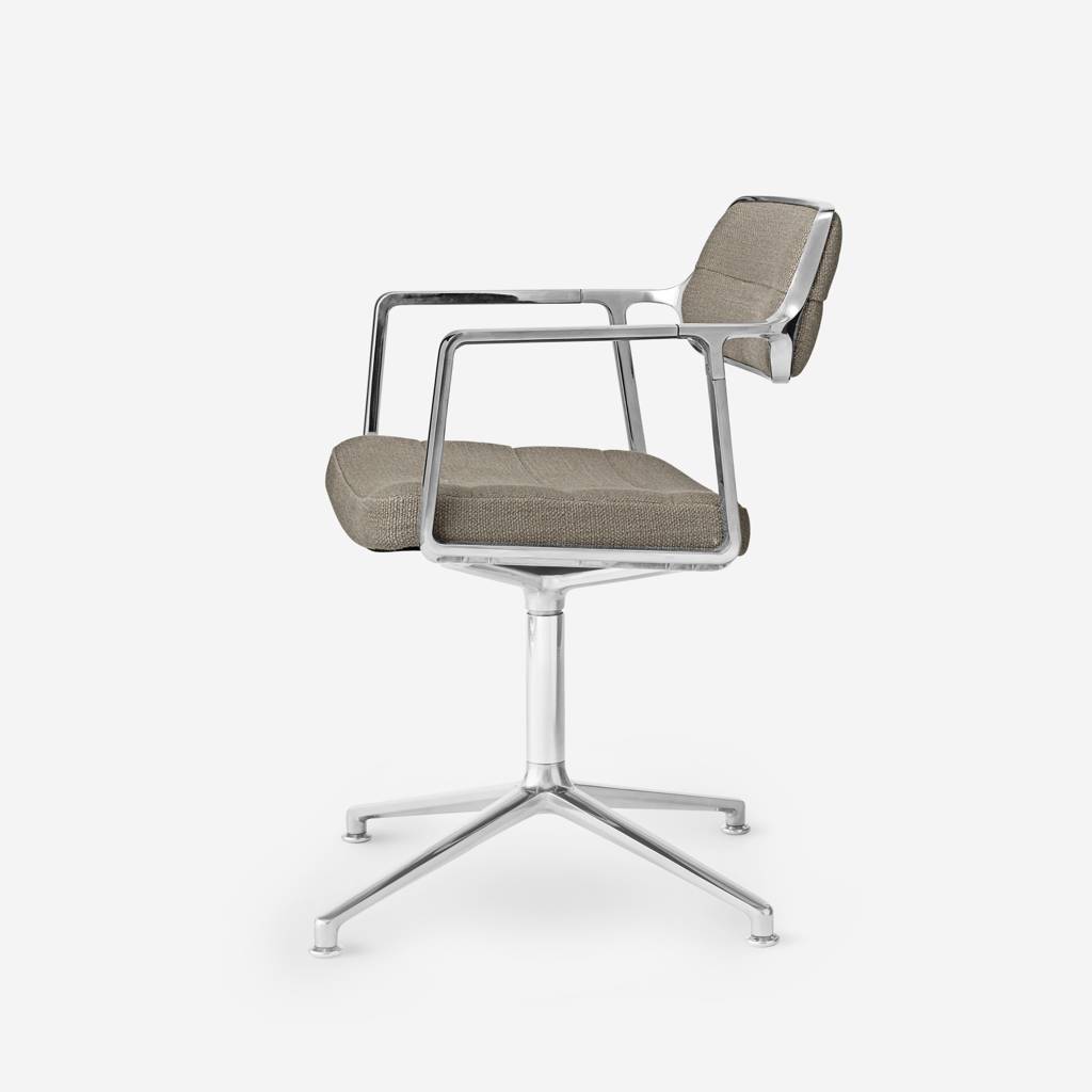 Vipp Swivel Chair | 453 - vipp453 - Dark Sand textile, Gliders