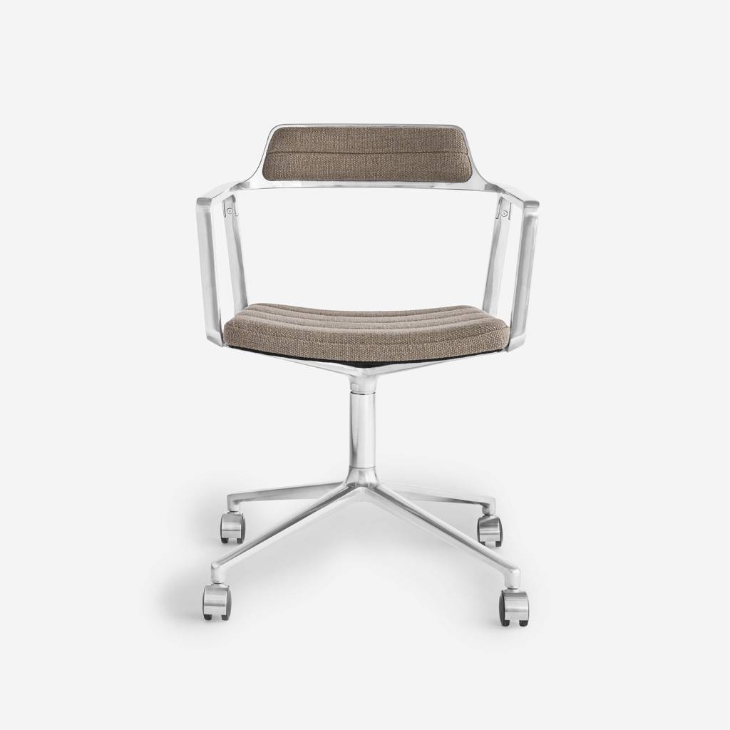 Vipp Swivel Chair | 452 - vipp452 - Dark Sand textile, Castors