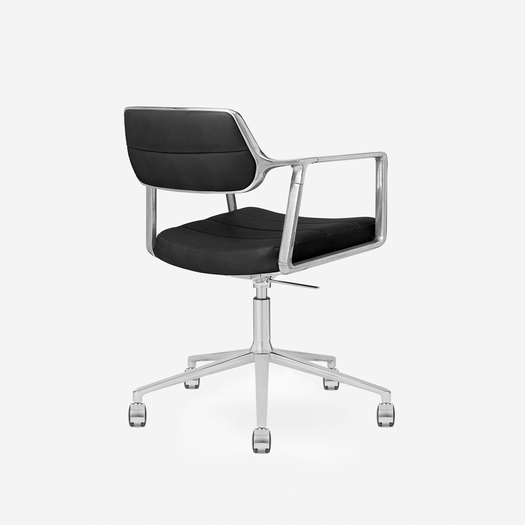 Vipp Swivel Chair | 453+ - vipp453+ - Black, Castors