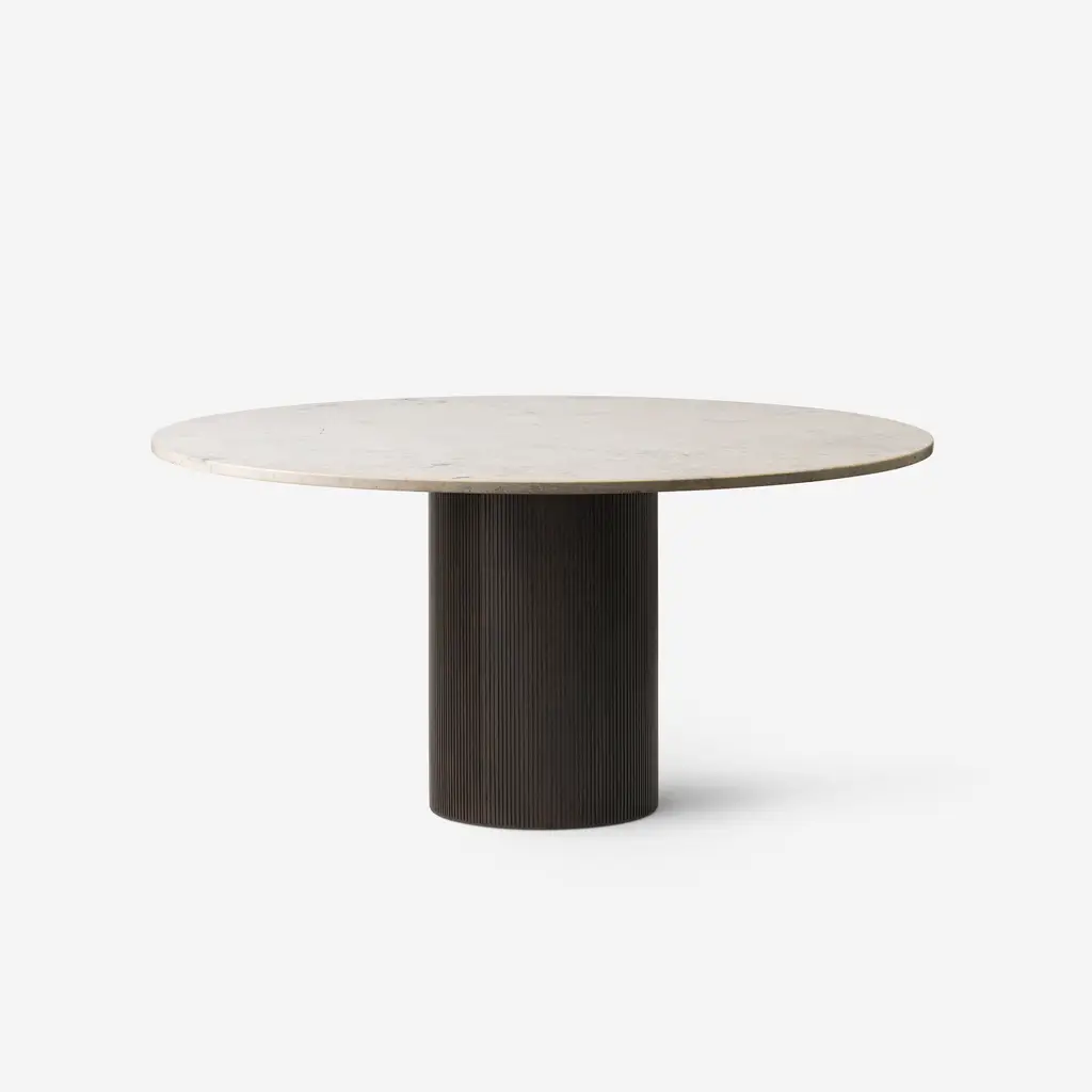 Vipp Cabin Round Table, Jura Grau Blau, Dark Oak, Ø150