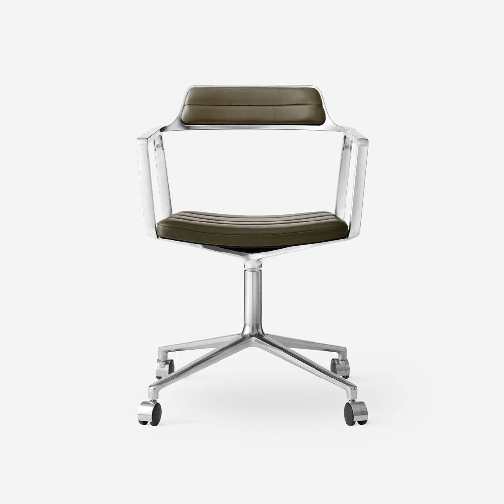 Vipp Swivel Chair | 452 - vipp452 - Bosco Green, Castors