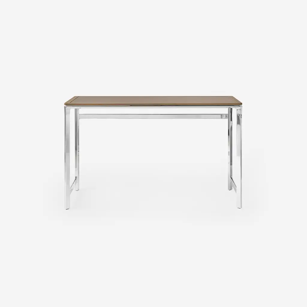 Vipp Studio Desk, Light oak w/camel leather
