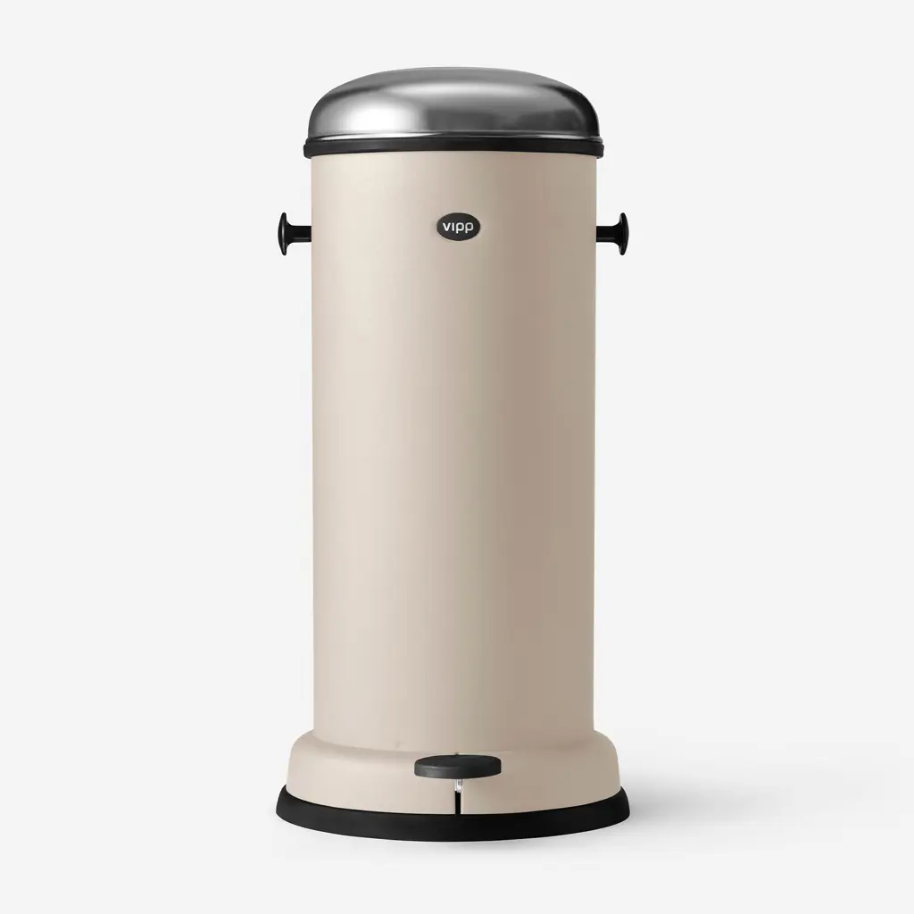 Vipp Pedal Bin 18 L / 5 Gal, Beige