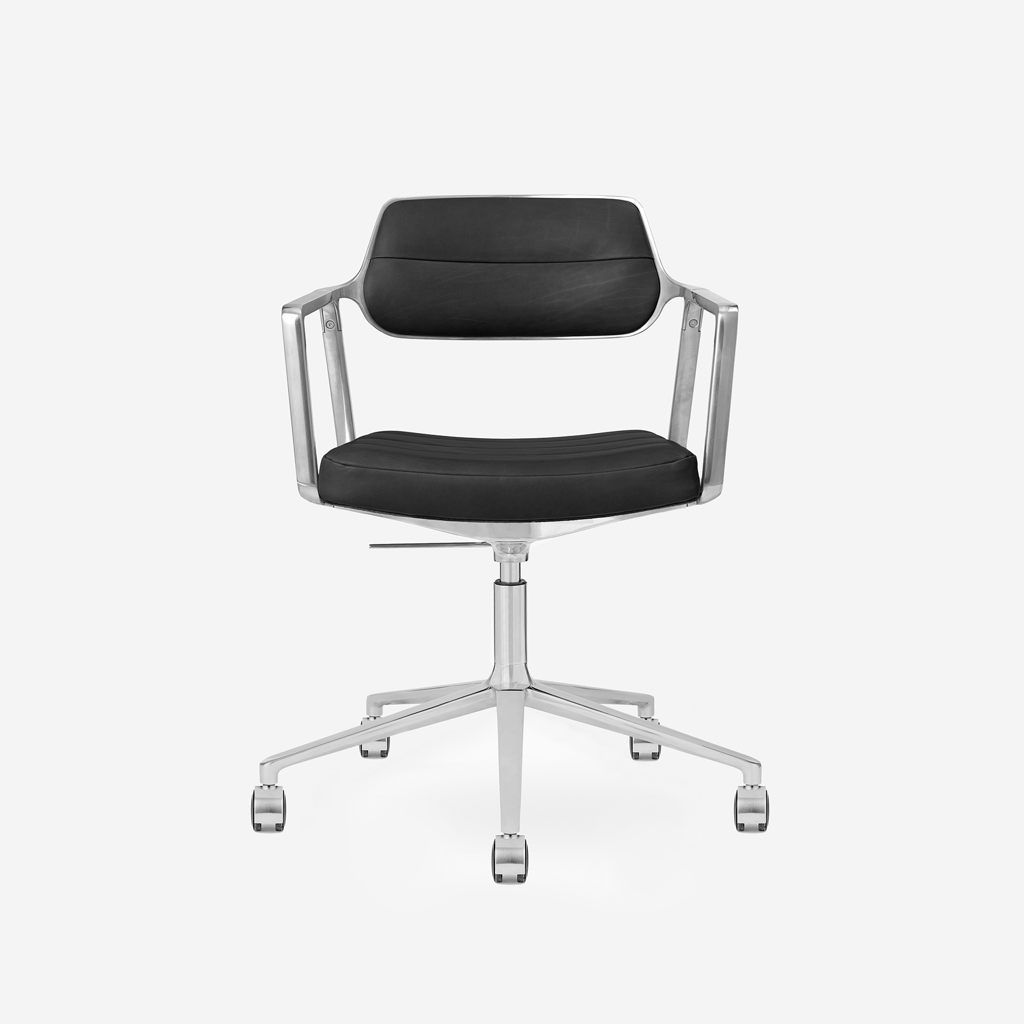 Vipp Swivel Chair | 453+ - vipp453+ - Black, Castors