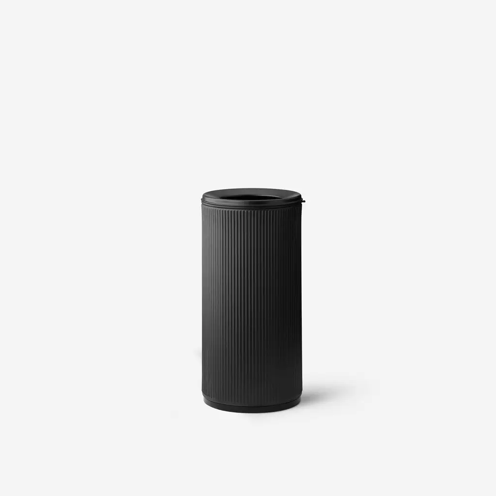Vipp Open Top Bin 22 L / 6 Gal, Black/Black lid