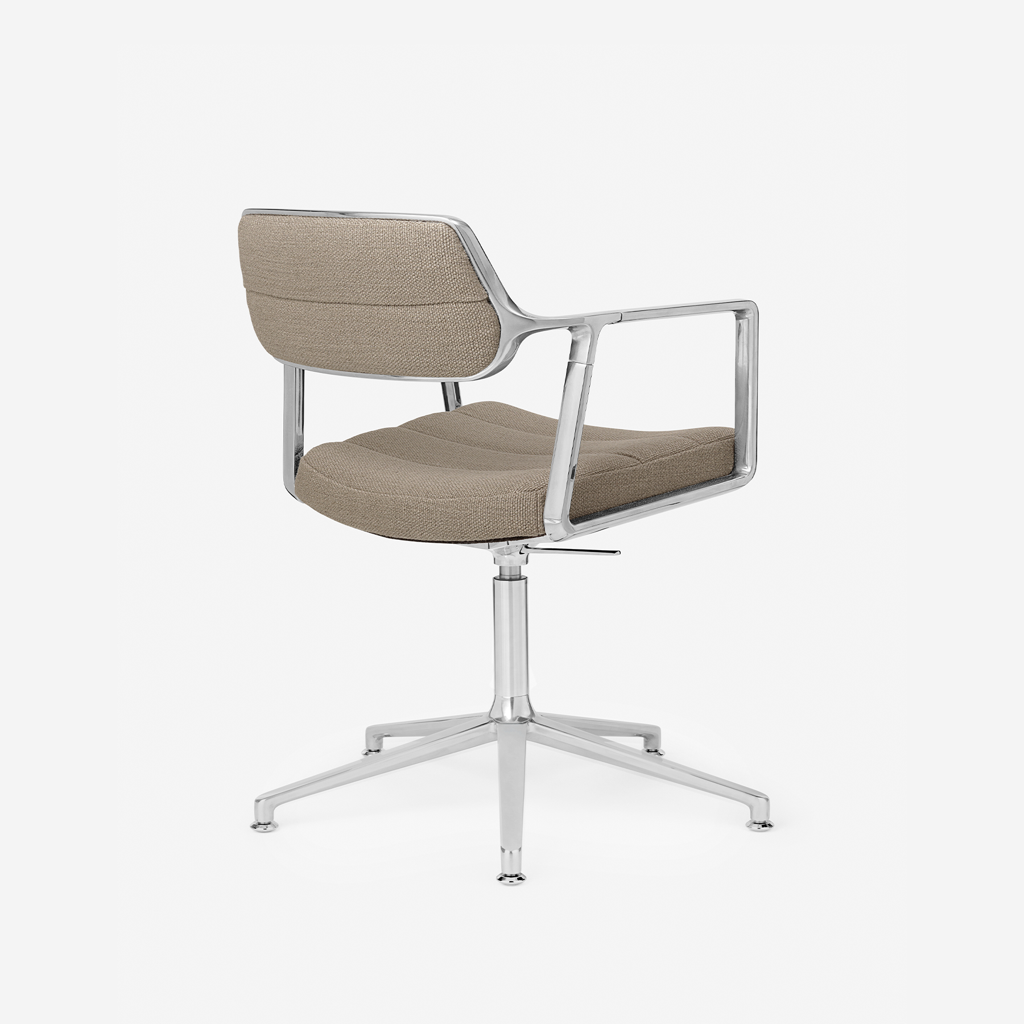 Vipp Swivel Chair | 453+ - vipp453+ - Dark Sand textile, Gliders