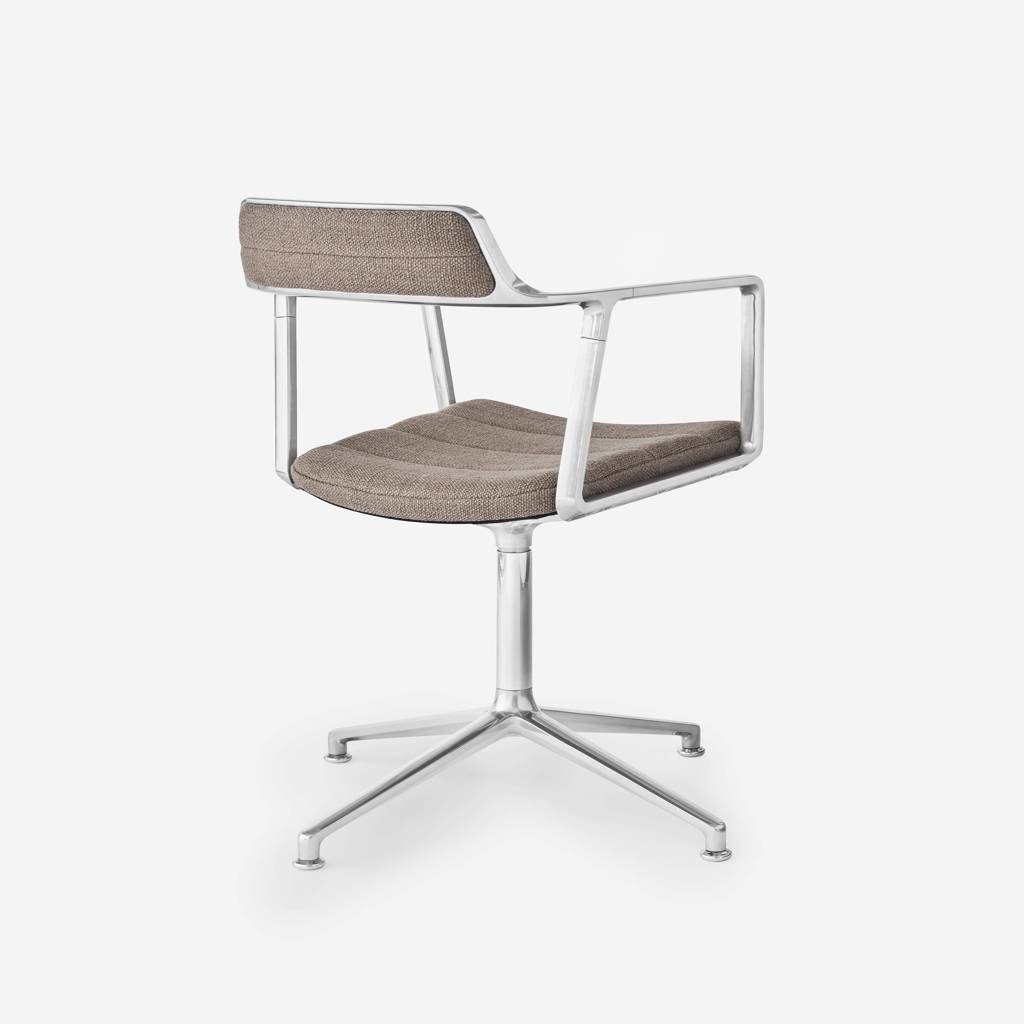 Vipp Swivel Chair | 452 - vipp452 - Dark Sand textile, Gliders