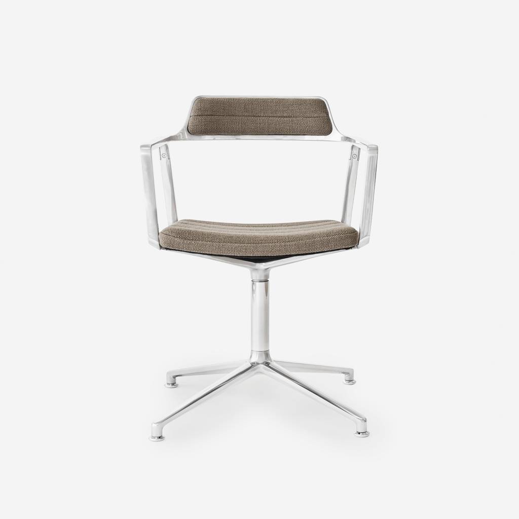 Vipp Swivel Chair | 452 - vipp452 - Dark Sand textile, Gliders