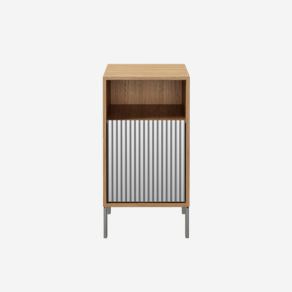 Vipp Bedside Table - vipp672 - Light Oak, Legs