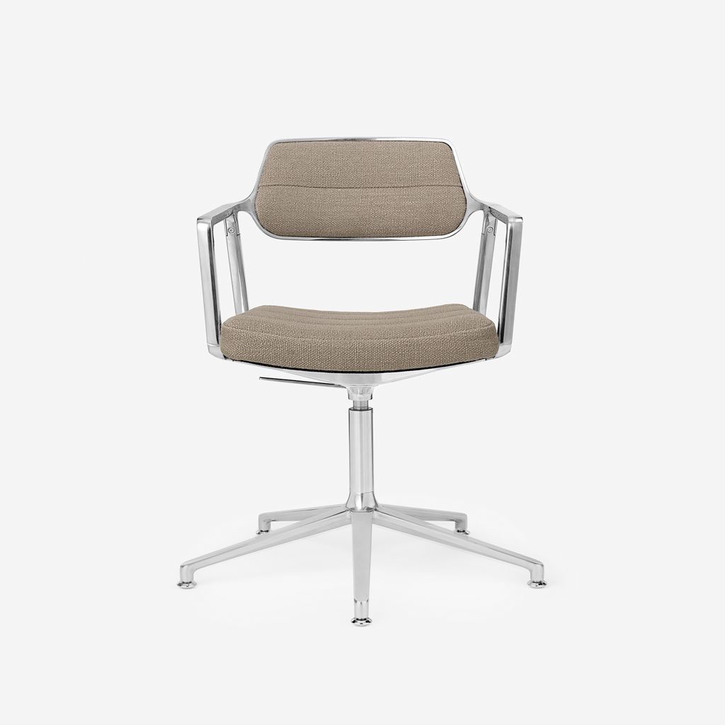 Vipp Swivel Chair | 453+ - vipp453+ - Dark Sand textile, Gliders