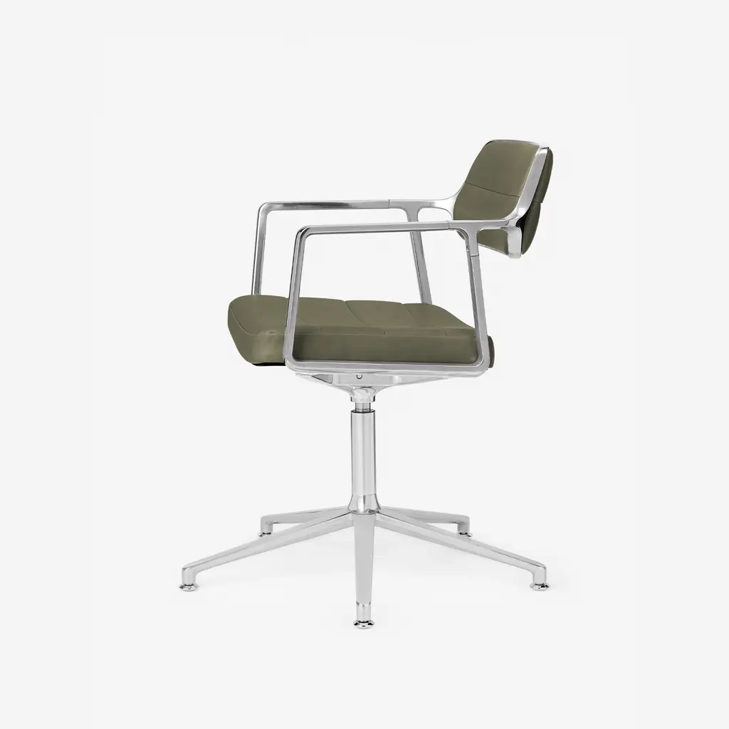 Vipp Swivel Chair | 453+, Bosco Green, Gliders